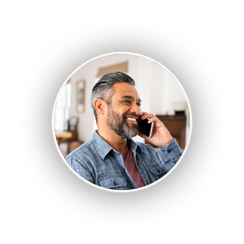 icon of a man speaking on the phone